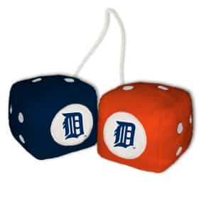 Detroit Tigers Fuzzy Dice