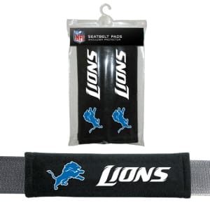 Detroit Lions NFL Velour Seat Belt Pads