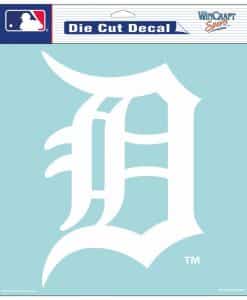 Detroit Tigers Die-Cut Decal - 8"x8" White