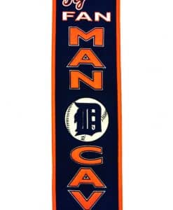 Detroit Tigers MLB Wool Man Cave Banner