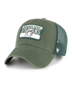 Michigan State Spartans 47 Brand Fluid Bottle Green Mesh Clean Up Snapback Hat