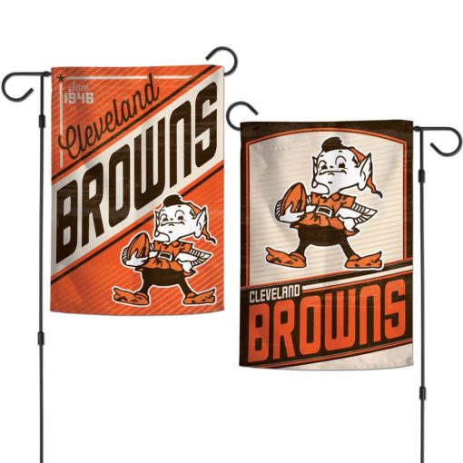Cleveland Browns 12.5″x18″ Classic 2 Sided Garden Flag