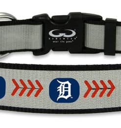 Detroit Tigers Pet Collar Reflective Baseball Size Medium CO