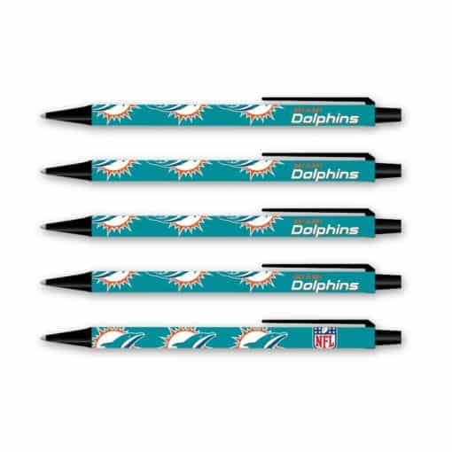 Miami Dolphins Click Pens - 5 Pack