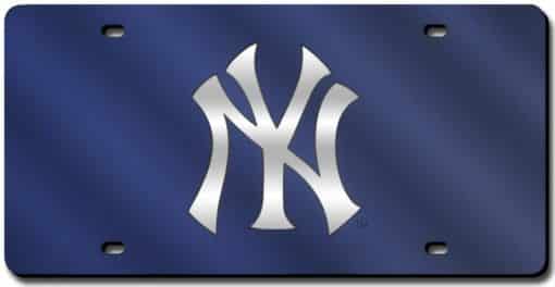 New York Yankees Acrylic Navy License Plate