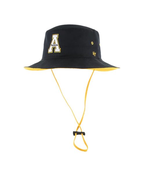 Appalachian State Mountaineers 47 Brand Black Kirby Bucket Hat