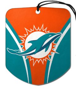 Miami Dolphins Air Freshener Shield Design 2 Pack