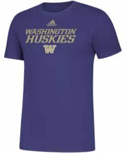 Washington Huskies Men’s Adidas Amplifier Purple T-Shirt Tee
