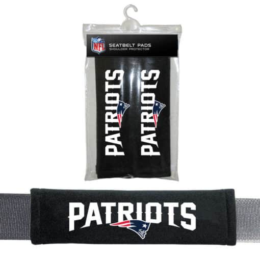 New England Patriots Velour Seat Belt Pads
