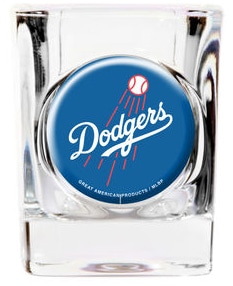 dodgers shot glass