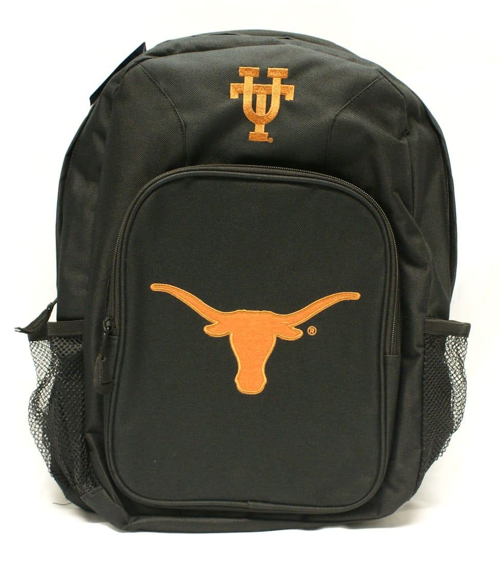 Texas Longhorns Back Pack - Black Southpaw Style - Detroit Game Gear