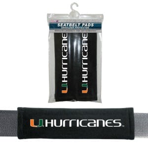 Miami Hurricanes Velour Seat Belt Pads
