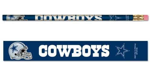 Dallas Cowboys 6 Pack Pencils 