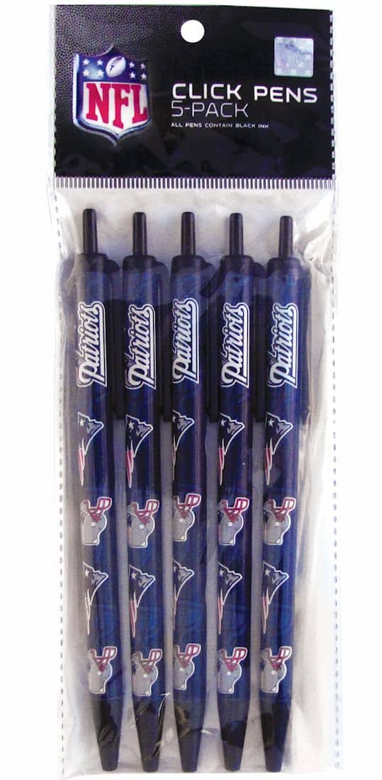New England Patriots Click Pens - 5 Pack