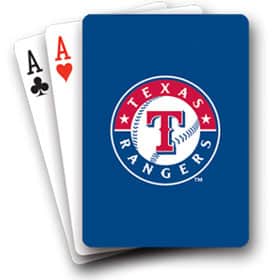 Texas Rangers Playing Cards Diamond Plate