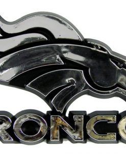 Denver Broncos Silver Auto Emblem