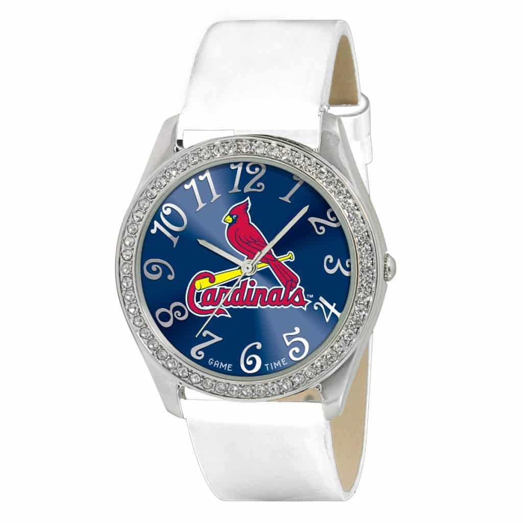 St. Louis Cardinals Ladies Quartz Analog Glitz Watch Detroit Game Gear