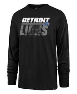 Detroit Lions Men's 47 Brand Black Shadow Long Sleeve T-Shirt