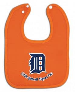 Detroit Tigers Orange Baby Bib