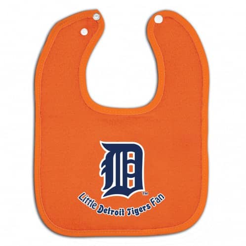 Detroit Tigers Orange Baby Bib