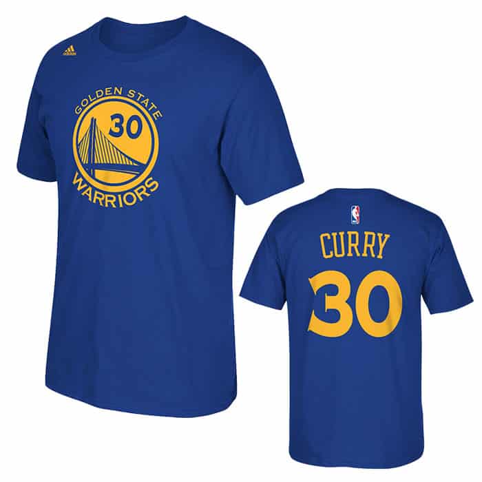 Stephen Curry Adidas Blue Player Tee T-Shirt - Detroit Game Gear