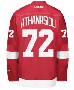 Andreas Athanasiou Men's Detroit Red Wings Reebok Premier Home Jersey