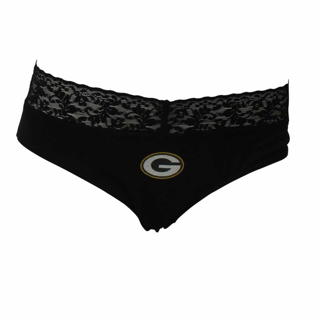Green Bay Packers Ladies Black Bliss Panties