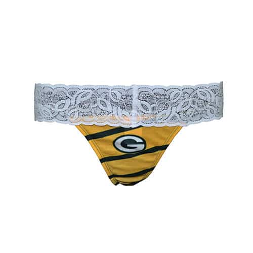Green Bay Packers Ladies Dynamic Lace Waist Thong