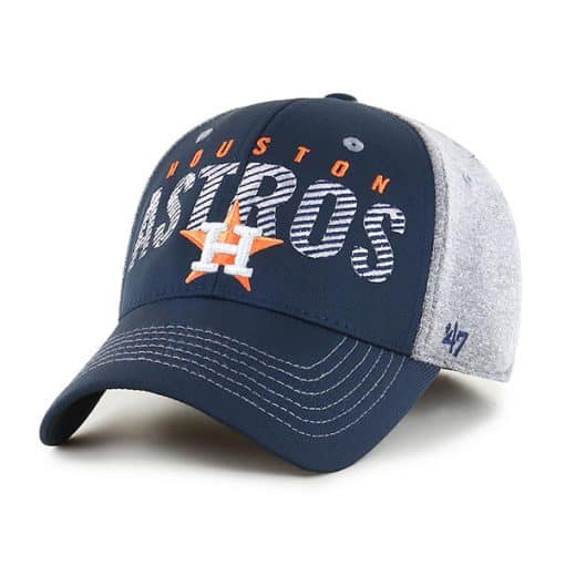 Houston Astros 47 Brand Gray Berwick Contender Stretch Fit Hat