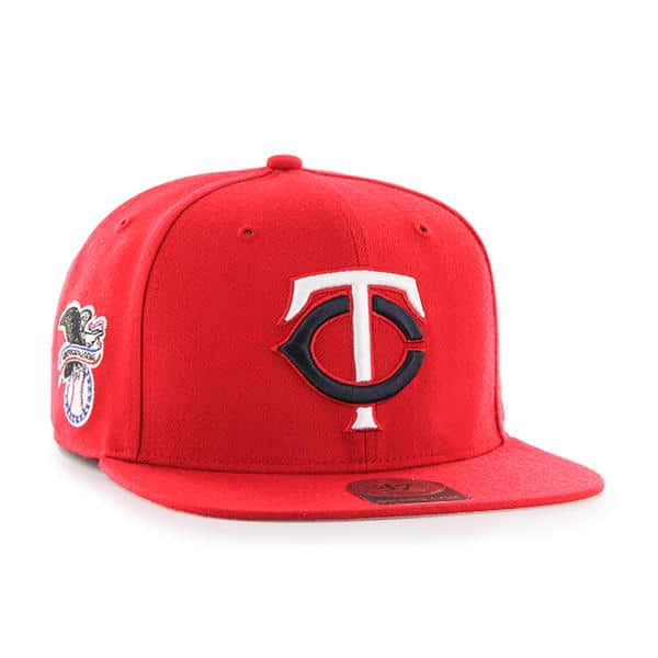 red twins hat