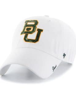 Baylor Bears Women's 47 Brand Sparkle White Clean Up Adjustable Hat