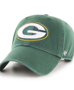 Green Bay Packers Clean Up Dark Green 47 Brand Adjustable Hat