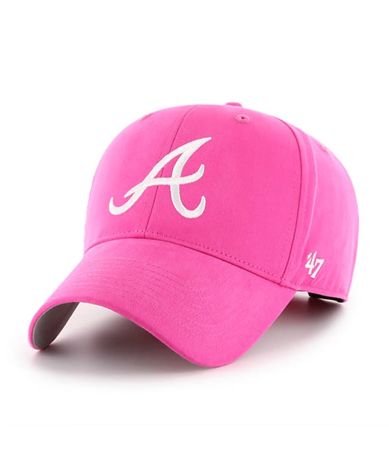 pink braves hat