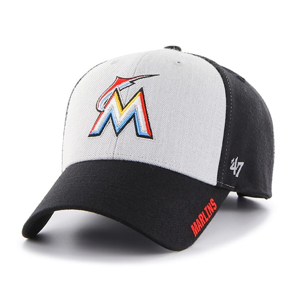 Miami Marlins Beta MVP Black 47 Brand Adjustable Hat
