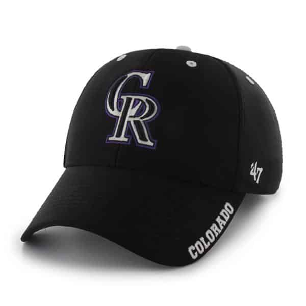Colorado Rockies Condenser MVP Black 47 Brand Adjustable Hat