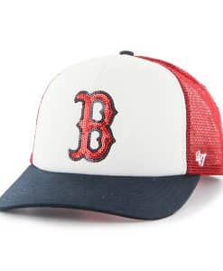 Boston Red Sox Women's 47 Brand Glimmer Captain Red Adjustable Hat