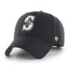 Seattle Mariners 47 Brand Black MVP Adjustable Hat