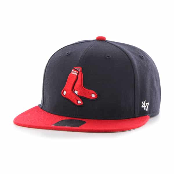 Boston Red Sox No Shot Two Tone Captain Navy 47 Brand YOUTH Hat