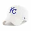 Kansas City Royals 47 Brand White Clean Up Adjustable Hat