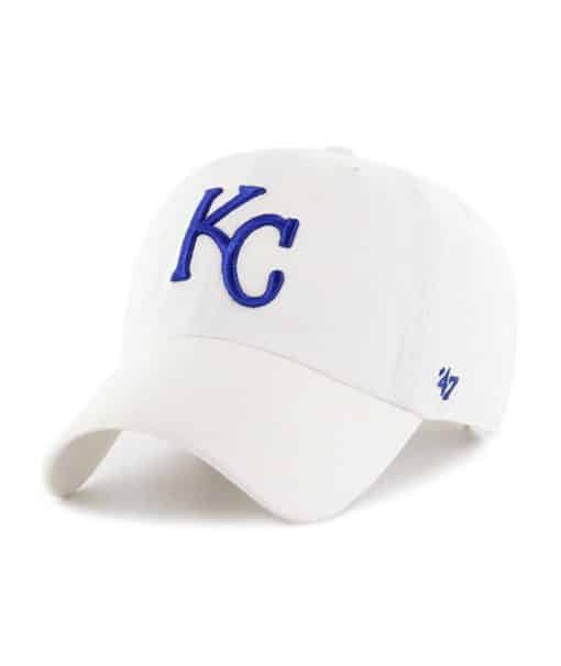 Kansas City Royals 47 Brand White Clean Up Adjustable Hat