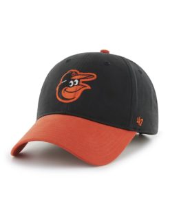 Baltimore Orioles KIDS 47 Brand Black Orange MVP Adjustable Hat