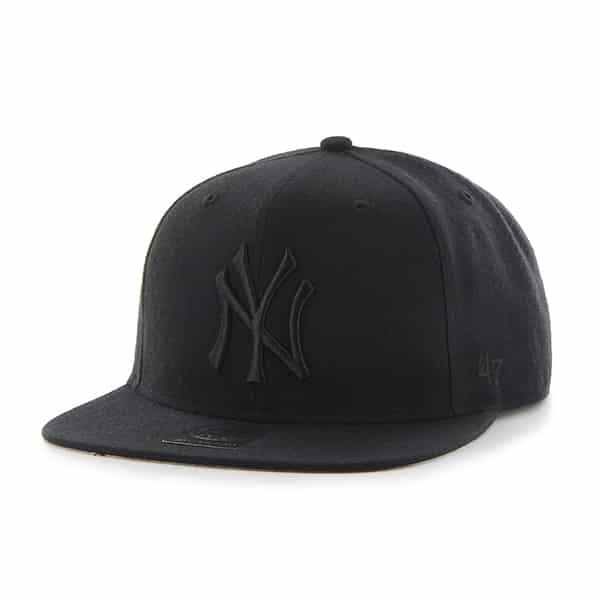New York Yankees Sure Shot Black 47 Brand Adjustable Hat