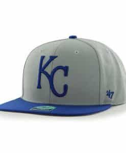 Kansas City Royals Sure Shot Two Tone Captain Gray 47 Brand Adjustable Hat