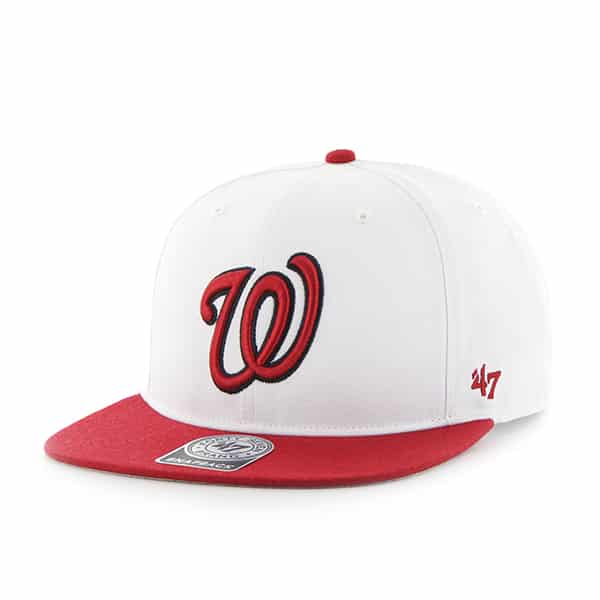 Washington Nationals Sure Shot Two Tone Captain White 47 Brand Adjustable Hat