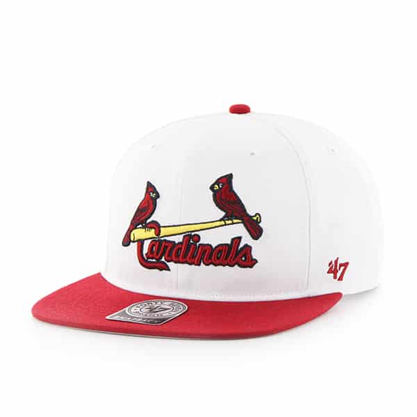 white cardinals hat