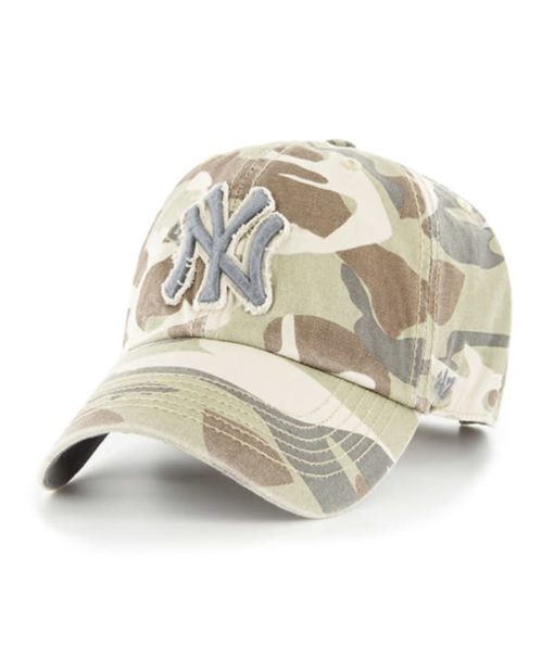 New York Yankees Tarpoon Faded Camo 47 Brand Adjustable Hat