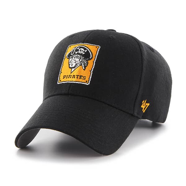 Pittsburgh Pirates MVP Black 47 Brand Adjustable Hat