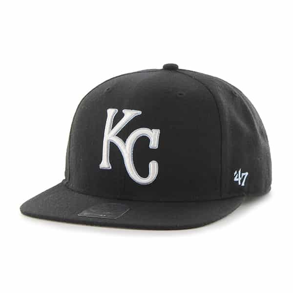 Kansas City Royals Sure Shot Black 47 Brand Adjustable Hat