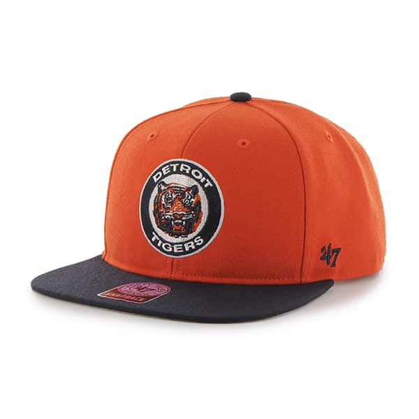 Detroit Tigers Sure Shot Two Tone Captain Orange 47 Brand Adjustable Hat