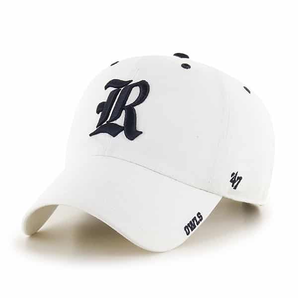 Rice Owls 47 Brand White Ice Clean Up Adjustable Hat